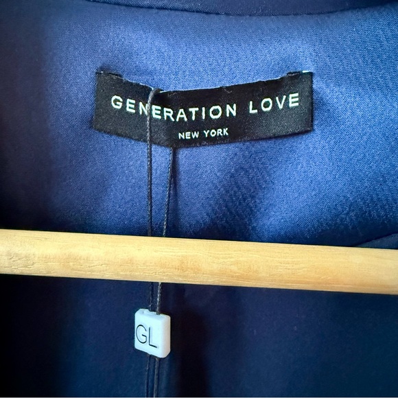 Generation Love Blue Satin Blazer - Picture 3 of 5